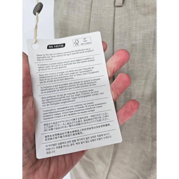 Topman Mens Sz 30 Pleated Front Preppy Dress Shorts Taupe NEW - Picture 4 of 5